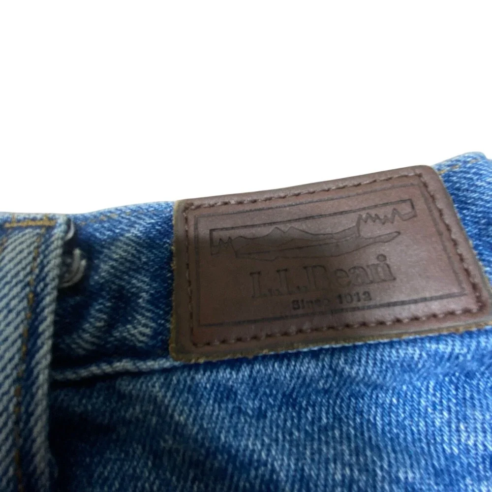 L.L. Bean Vintage Double L Classic Fit Insulated‎ Blue Denim Jeans 38x29